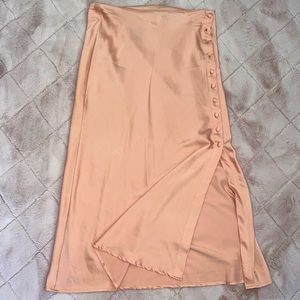 Silk Pink Skirt